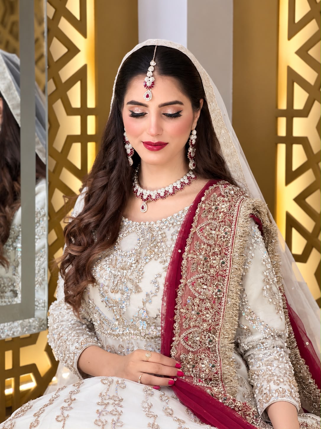 White maxi for nikkah