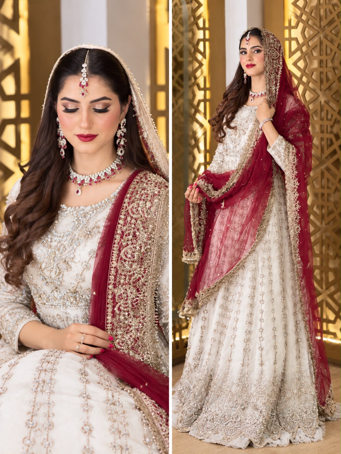 White maxi for nikkah
